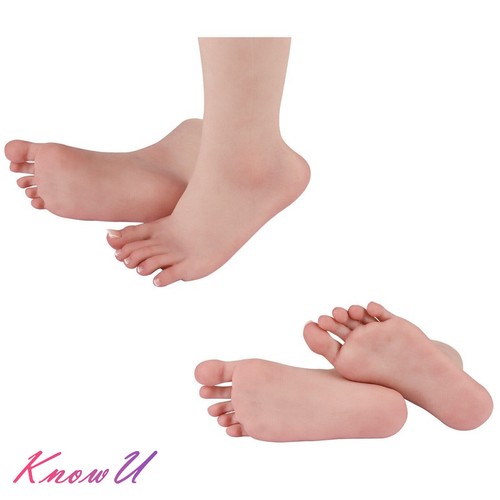 22cm silicone female feet with - 22cm,