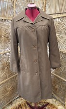 vintage st michael Ladies Brown Long Mac Full Skirt Style 1970s Size 18