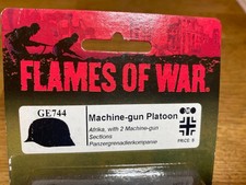 15mm Flames of War: German MG platoon (2 MGs) white metal miniatures