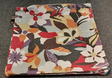 Scatter Box Cushion Covers x 3, Brown Floral, Textured, Square, Covers Only