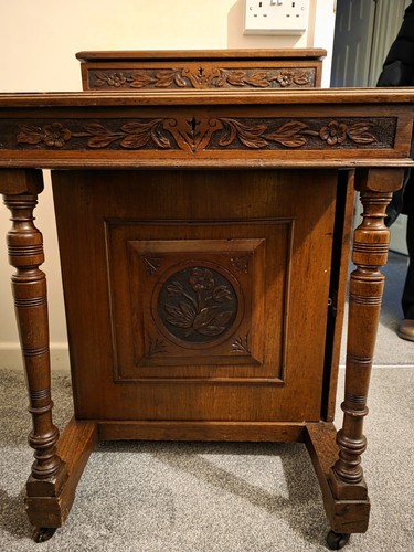 Antique victorian davenport - victorian,