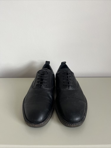 Ecco black leather - leather, up