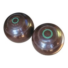 Thomas Taylor Bowls Size 5 Brown Glasgow Set of 2 A96