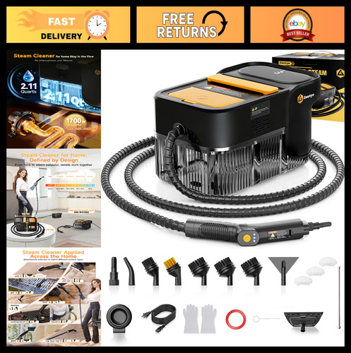 Adjustable steam cleaner with - steam,
