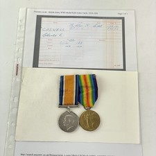 WW1 Medal Pair 19214 Corporal