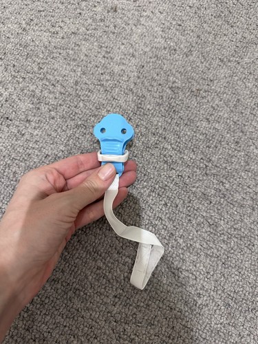 Soother holder clip - holder, blue
