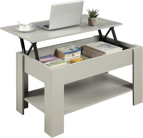 Lift coffee table marble - up,