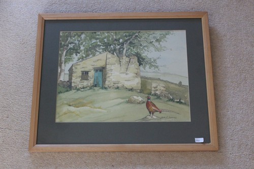 Original watercolour pheasant - original,