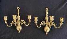 2 Vintage Brass Wall