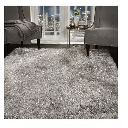 Shaggy plush glitter rug - shaggy,