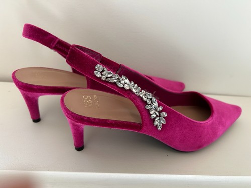 Pink velvet diamanté - velvet,,