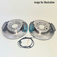 REAR BRAKE DISCS WITH PADS &