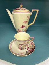 Beautiful Hand Painted art Deco Adderley Ware Coffee Set