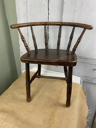 Antique stained beech bowed - antique,