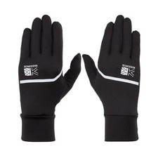 Karrimor Mens Touchscreen Running Gloves Black Lightweight moisture wicking