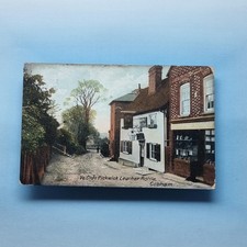 Cobham Postcard 1906 Surrey Ye Olde Pickwick Leather Bottle Pub