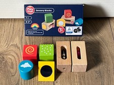 Wooden Sensory Blocks by Playtive - Complete