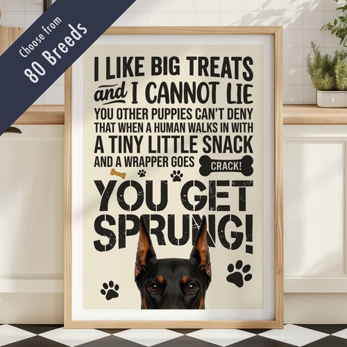 Funny dog treats - dog, quote