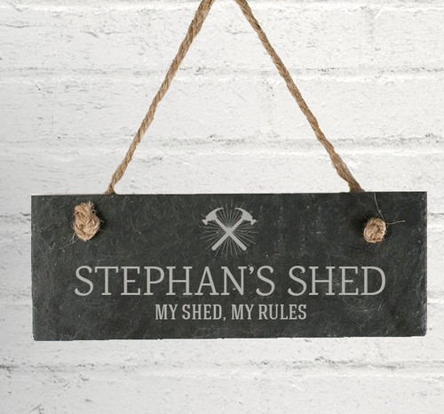 Personalised shed slate - slate, |