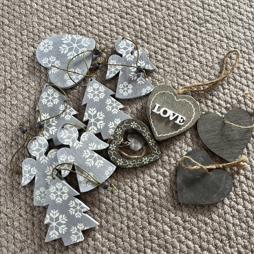 Wooden grey christmas - wooden,