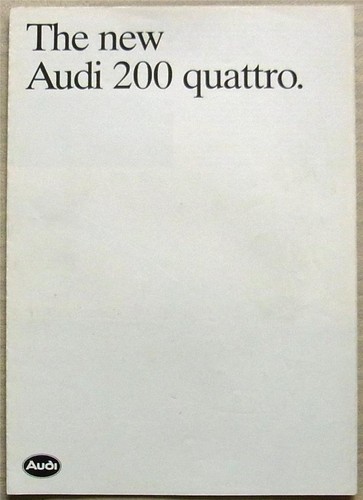 Audi 200 quattro car - 200, sales