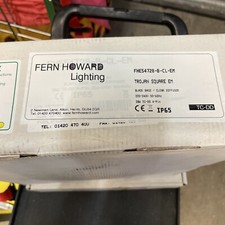 Fern Howard Lighting FHE54728-B-CL-EM TROJAN SQUARE EM BLACK BASE CLEAR DIFFUSER