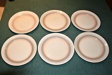 MIDWINTER  6  ART DECO 9" BANDED PLATES