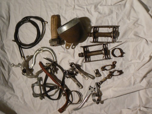 Vintage bicycle parts job - bicycle,