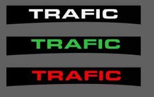 Fits Renault Trafic Sunstrip Graphics Sun strip Decals Any Colour