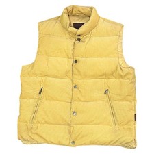Moncler Yellow Corduroy Down