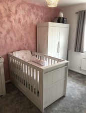 Mamas and Papas Franklin Cot Bed Wardrobe Storage Drawers  3 Piece