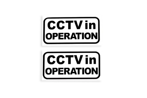 Cctv stickers small - 2x,