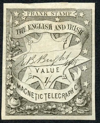 Private telegraph frank stamp - private,