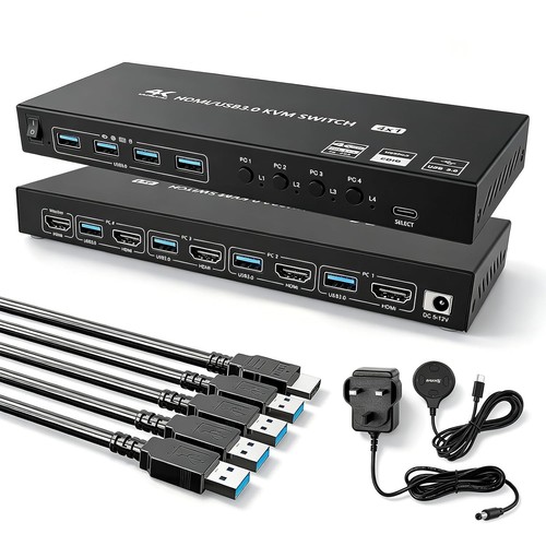 Port hdmi kvm - 4, 4k