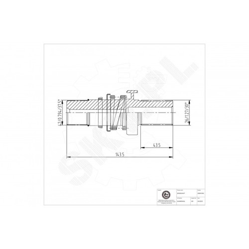 Wheel axle tree for - wheel,