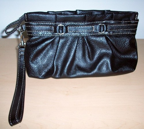 Van heusen black faux leather - heusen,