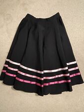 Black Character Skirt With Pink Ribbons