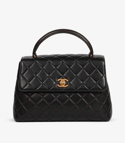 Chanel black quilted lambskin - quilted,