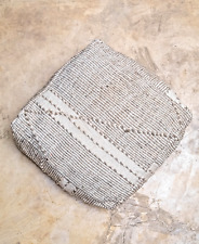 Moroccan Kilim Pouf Floor Pouf Vintage Moroccan Ottoman, Yoga Meditation Cushion