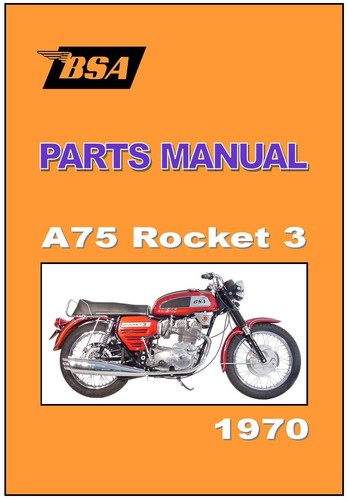 Bsa parts manual a75 rocket - bsa,