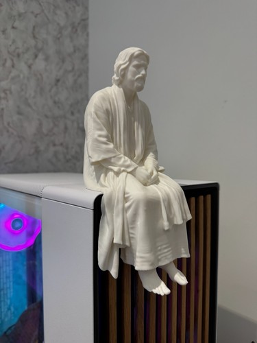 Jesus christ sitting statuette - sitting,