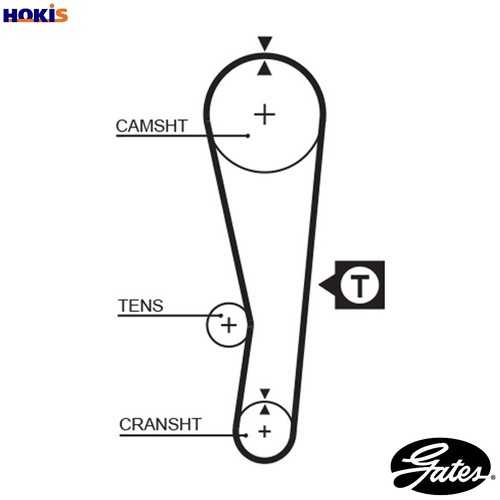 Timing belt 5122 - 5122, for