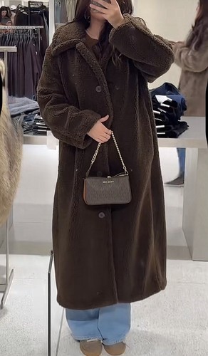 Zara faux shearling - faux, coat