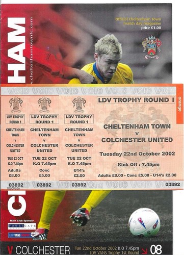 2002 cheltenham town v - 2002/03,