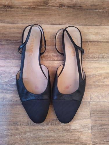 Chanel slingback grosgrain - chanel,