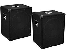 2x Omnitronic Subwoofer Bass