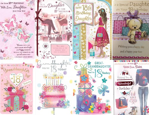 18th birthday card for - 18th,