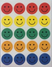 SMILEY HAPPY FACE Stickers Kids Party Bag Fillers Boys Fun Party Toys Favours