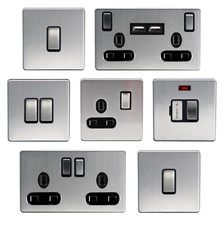 Screwless slim brushed chrome - screwless,