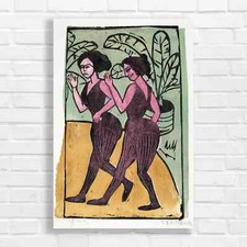 Vibrant Tribal Dance Canvas Print Large Picture Wall Art